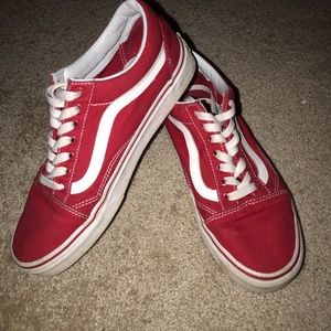 Red old school vans